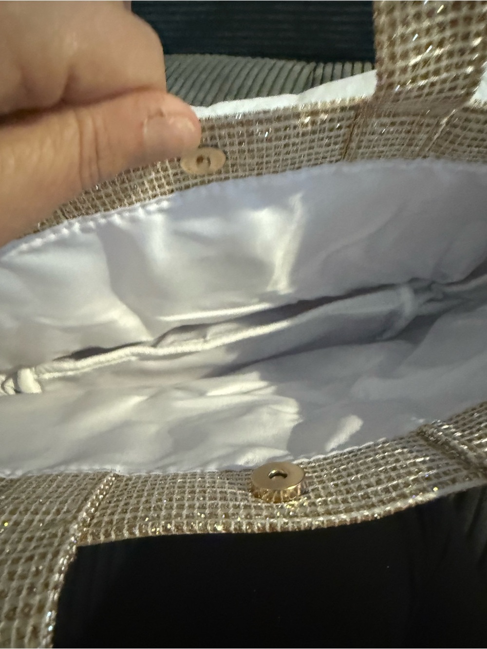 Dior Gold Crystal-Effect Mini Tote - Picture 6 of 8